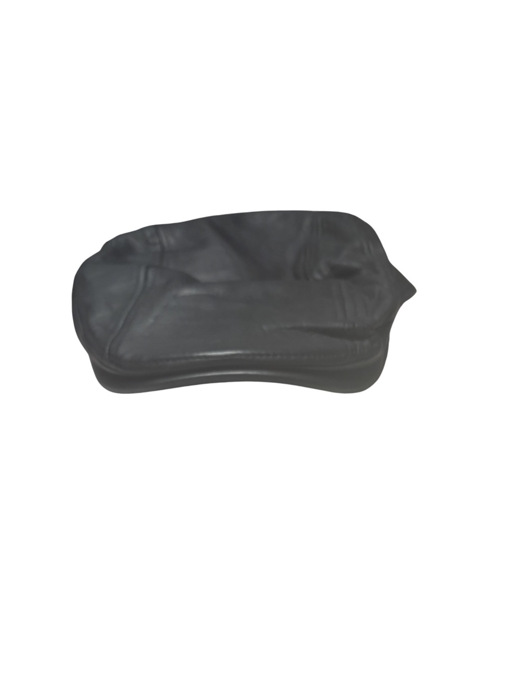 Harley-Davidson Black Leather Newsboy Cap